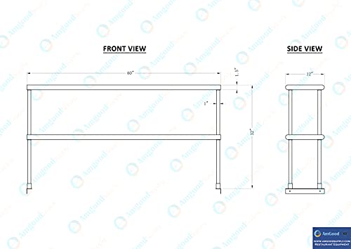 60 Inch Double Tier Overshelf