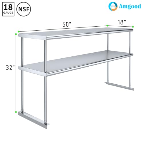 60 Inch Double Tier Overshelf