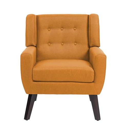 Accent Chair Modern Upholstered Armchair in Fabric for Living Room (2 Count)