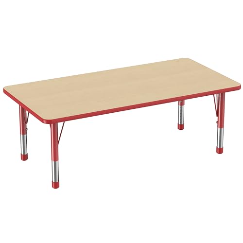 FDP 30" x 60" Rectangle Table with Chunky Legs