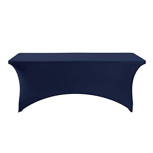 Spandex Table Cover for 6Ft or 4fT or 8ft Table Universal Fitted Stretch Tablecloth for Party