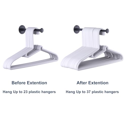 2 Pack Retractable Hanger Holder for Laundry Room (5.99 Count)