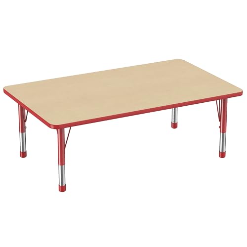 FDP 36" x 60" Rectangle Table with Chunky Legs