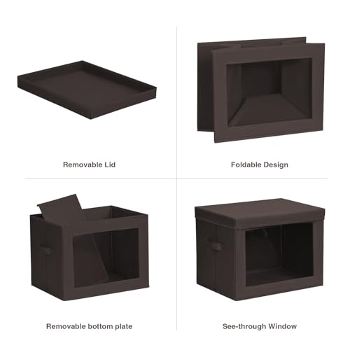 Stackable Storage Bins with Lids (5 Count)