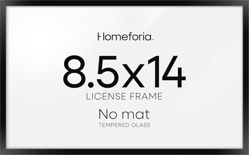 8.5x14 Black Marriage License Frame (3 Count)