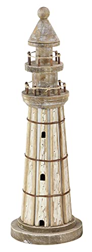Wood Light House Decorative Sculpture Home Decor Statues