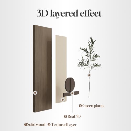 Modern 3D Textured Long Narrow Vertical Wall Art