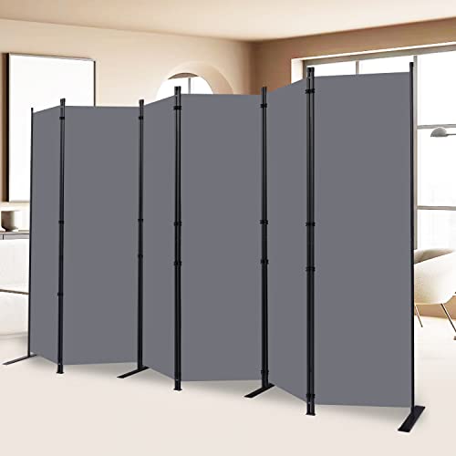 6 Panel Wide Room Divider Wall Screen for Room Separation