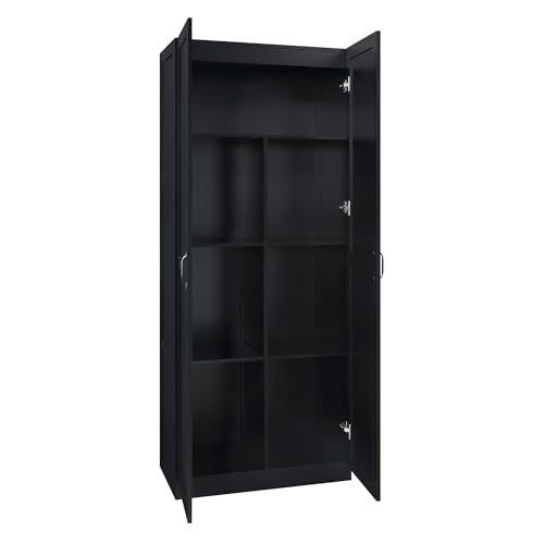 Cornelia Modern Tall Storage Cabinet with Doors and Adjustable Shelves 1.0