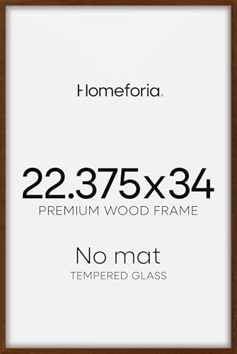 22.375x34 Brown Oak Puzzle Poster Frame (2 Count)