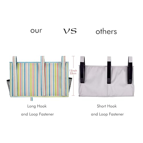 Bedside Caddy Hanging Bed Organizer Storage Bag Pocket for Bunk and Hospital Beds