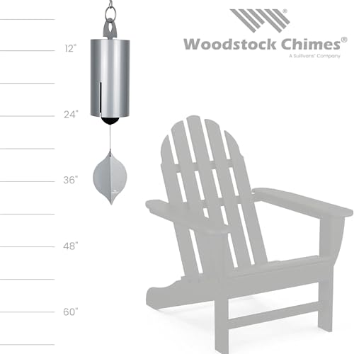 Heroic Windbell Wind Chime for Outside 40" Large Grey
