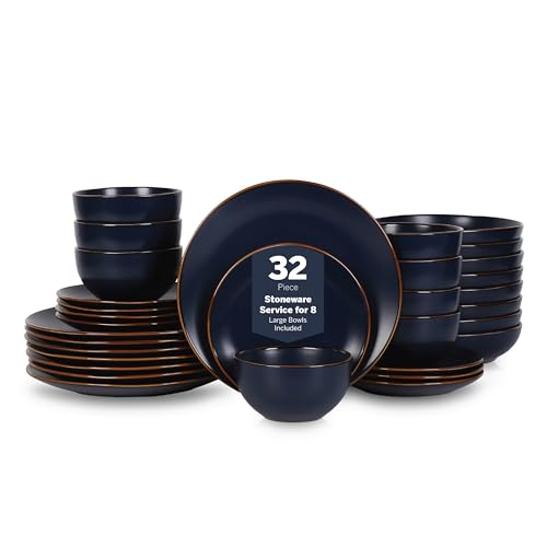 Brasa Stoneware 32 Piece Modern Dinnerware Sets