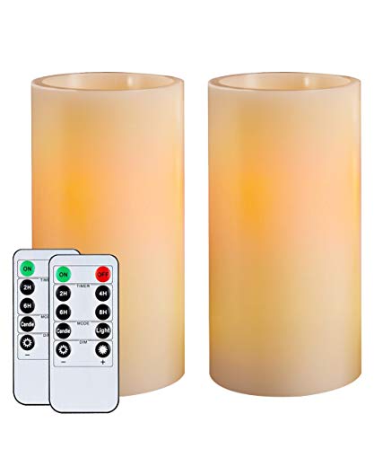 Real Wax Flickering Flameless Candles Battery Operated