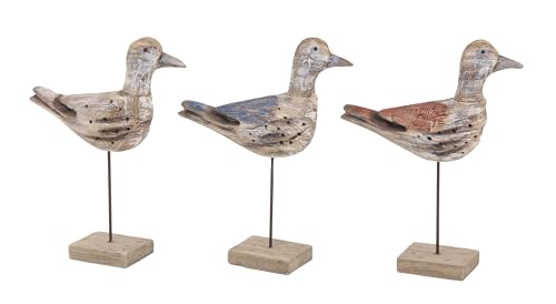 Wood Bird Decorative Sculpture Home Decor Statues