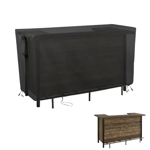 Outdoor Table Cover Waterproof for Bar Table 72''L x 29''W x 44''H