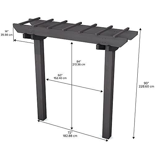 Vita Charcoal Gray Wildwood Cedar Arbor