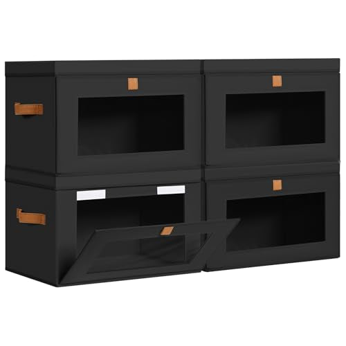 Storage Bins with Lids (4 Count)