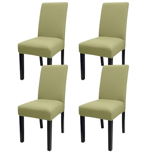 Sage Green Chair Covers for Dining Room Set of 4