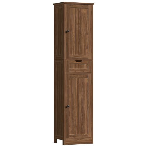 66.9" Tall Bathroom Storage Cabinet with 2 Doors & 1 Drawer