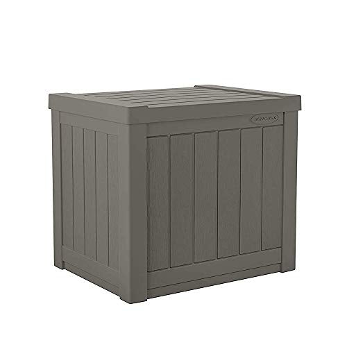 SS500ST 22 Gallon Small Resin Outdoor Patio Storage Deck Box (4 Count)