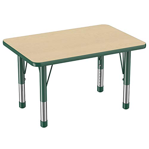 FDP 24" x 36" Rectangle Table with Chunky Legs