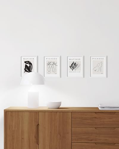 6x8 White Metal Picture Frames