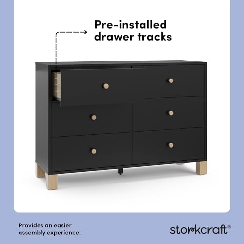 California 6 Drawer Double Dresser