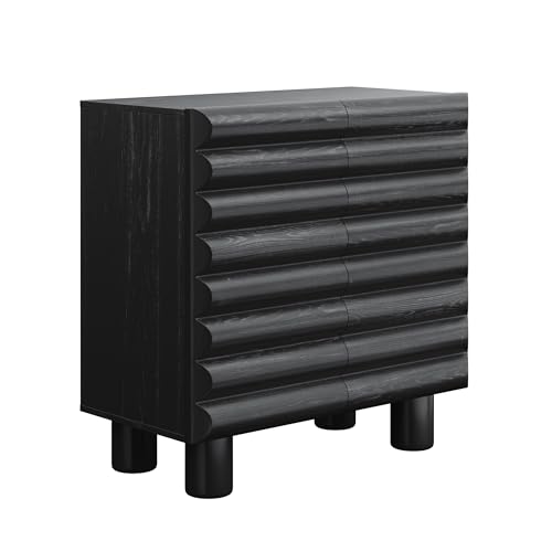 Kendra Modern Accent Cabinet with Sculpted Door