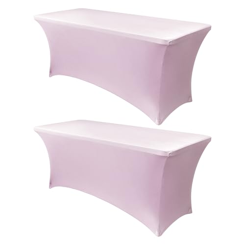 8ft Stretch Spandex Table Cover (2 Count)