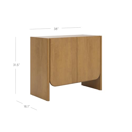 Jacala Mid Century Modern Entryway Storage Cabinet with Doors