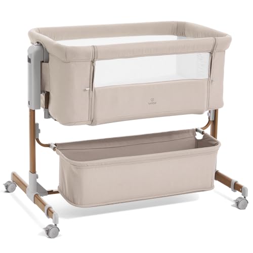 3-in-1 Baby Bassinet, Bedside Sleeper & Rocking Bassinet for Newborn