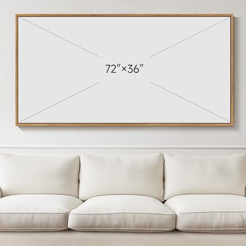 Extra Large Framed Green Gold Abstract Wall Art for Living Room
