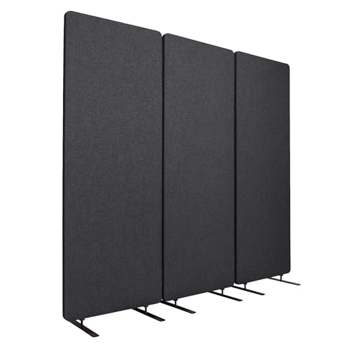 Stand Up Desk Store ReFocus Freestanding Noise Reducing Acoustic Room Wall Divider Office Partition