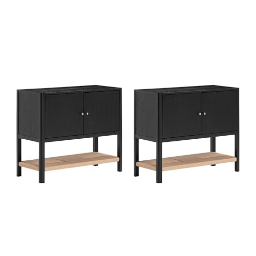 Meads Mid Century Modern Cabinet or TV Stand with Doors (2 Count)