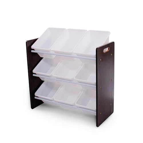 Toy Storage Organizer with 9 Removable Storage Bins for Kids Playroom