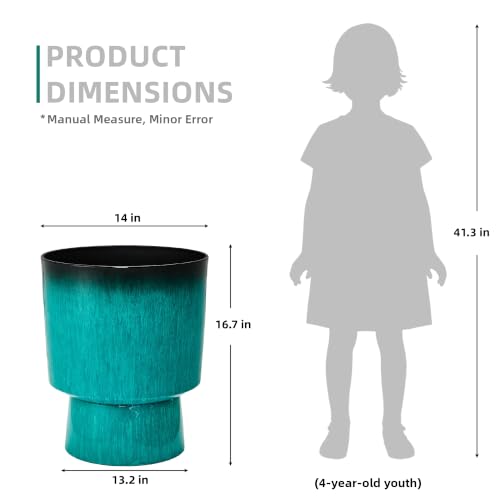 16.8" Planters for Outdoor Plants (2 Count)