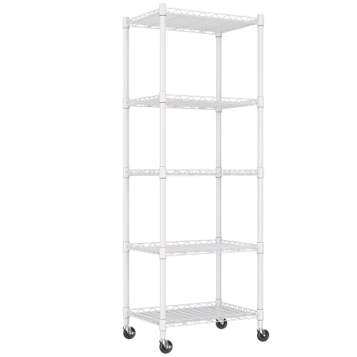 5 Wire Shelving Metal Storage Rack Adjustable Shelves