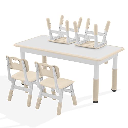 Kids Study Table and Chairs Set (5 Count)