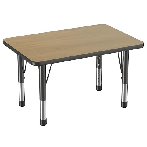 FDP 24" x 36" Rectangle Table with Chunky Legs