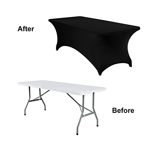4Pack Spandex Waterproof Table Covers 8ft (4 Count)