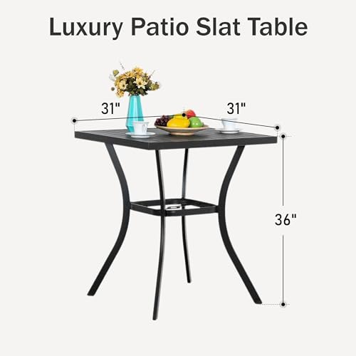Outdoor Bar Table 31" Square 36" Height