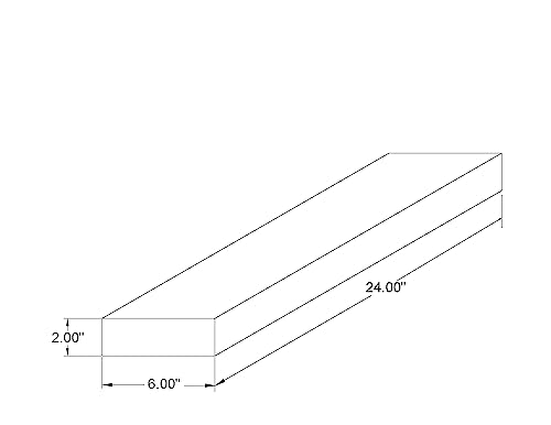 x2 24 Inch Wooden Floating Shelves for Wall