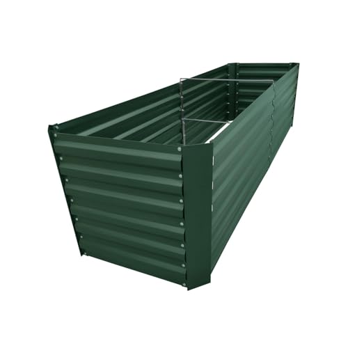 6x2x2FT Green Metal Raised Garden Bed Kit