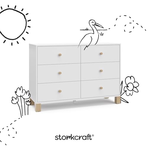 California 6 Drawer Double Dresser