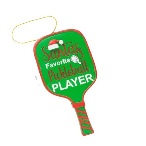Santa’s Favorite Pickleball Player Christmas Ornament