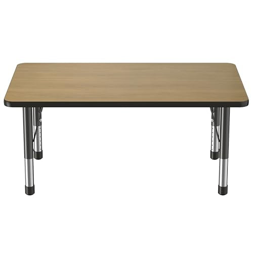 FDP 30" x 48" Rectangle Table with Chunky Legs