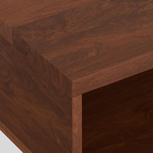 Hunter 36" Wide Solid Mango Wood Coffee Table in Brown