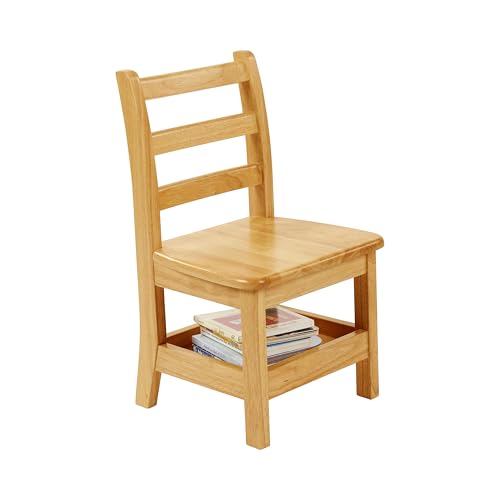 Three Rung Ladderback Chair with Storage (2 Count)