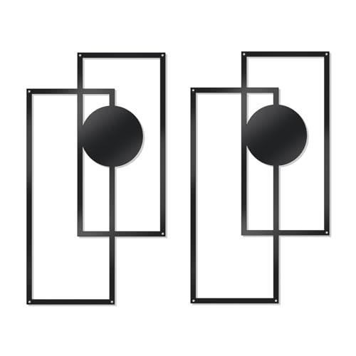 2 Pcs Metal Abstract Wall Art (2 Count)